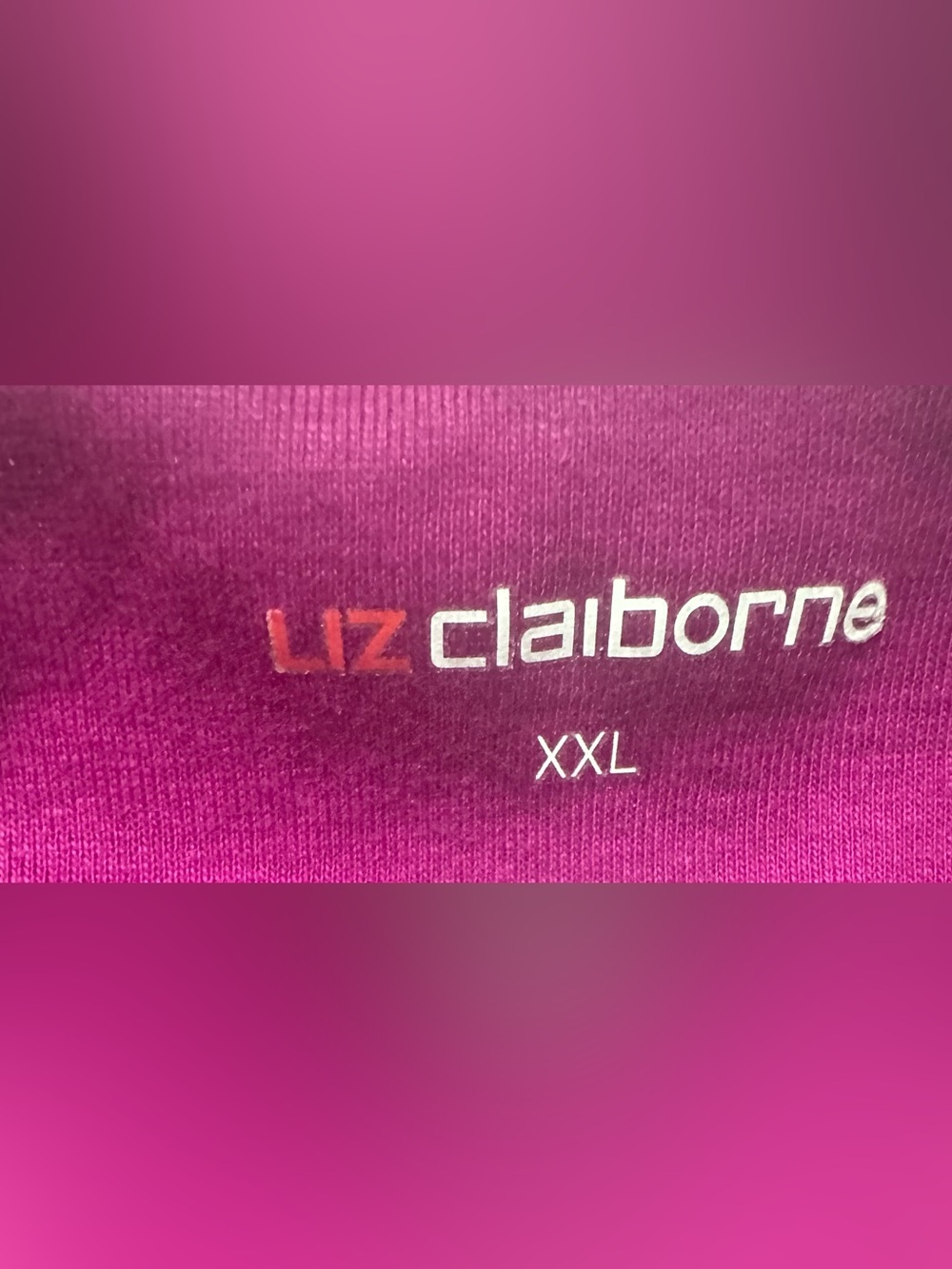 Liz Claiborne Woman’s Berry Fuchsia Plum Long Sleeve 100% Cotton XXL NWT 🩷🎁🩷 - Picture 3 of 6